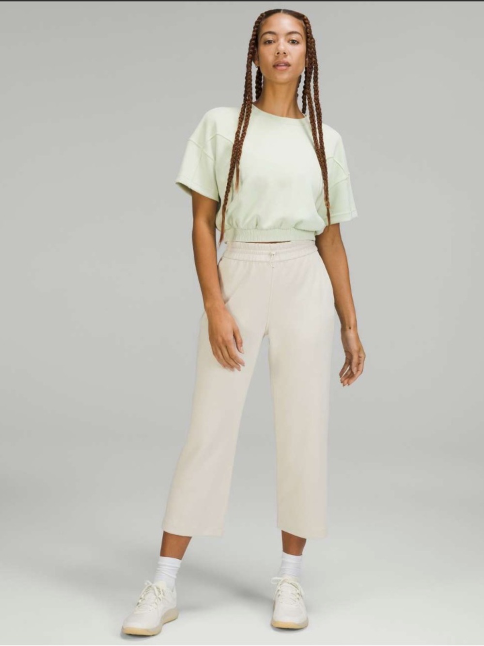 Lululemon • Softstreme Highrise Straight Leg Crop • Size 14